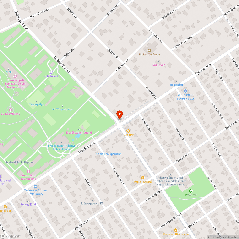 Kidöntött poller bejelentés helye