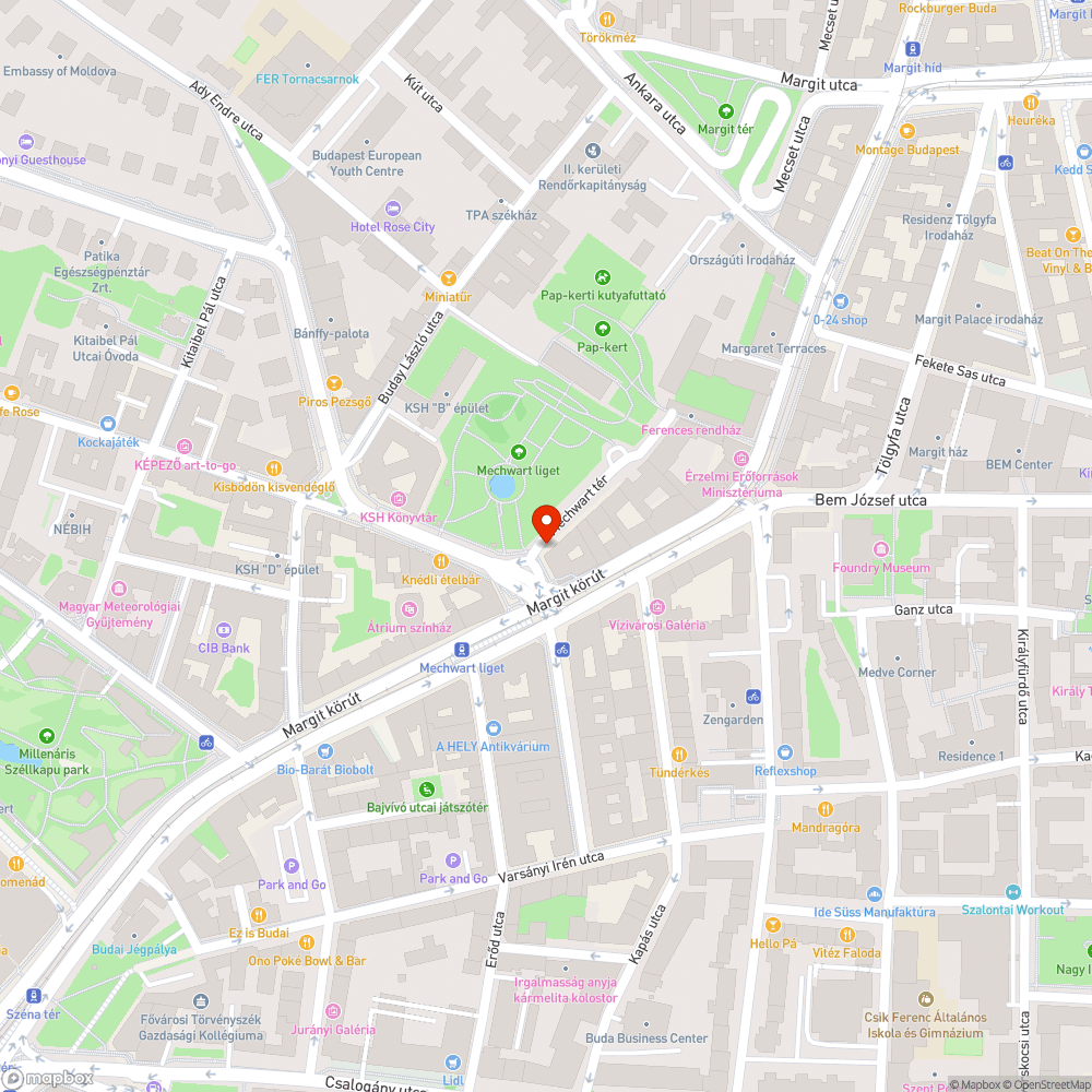 Omladozó, balesetveszélyes tartóoszlopok a Mechwart ligetnél bejelentés helye