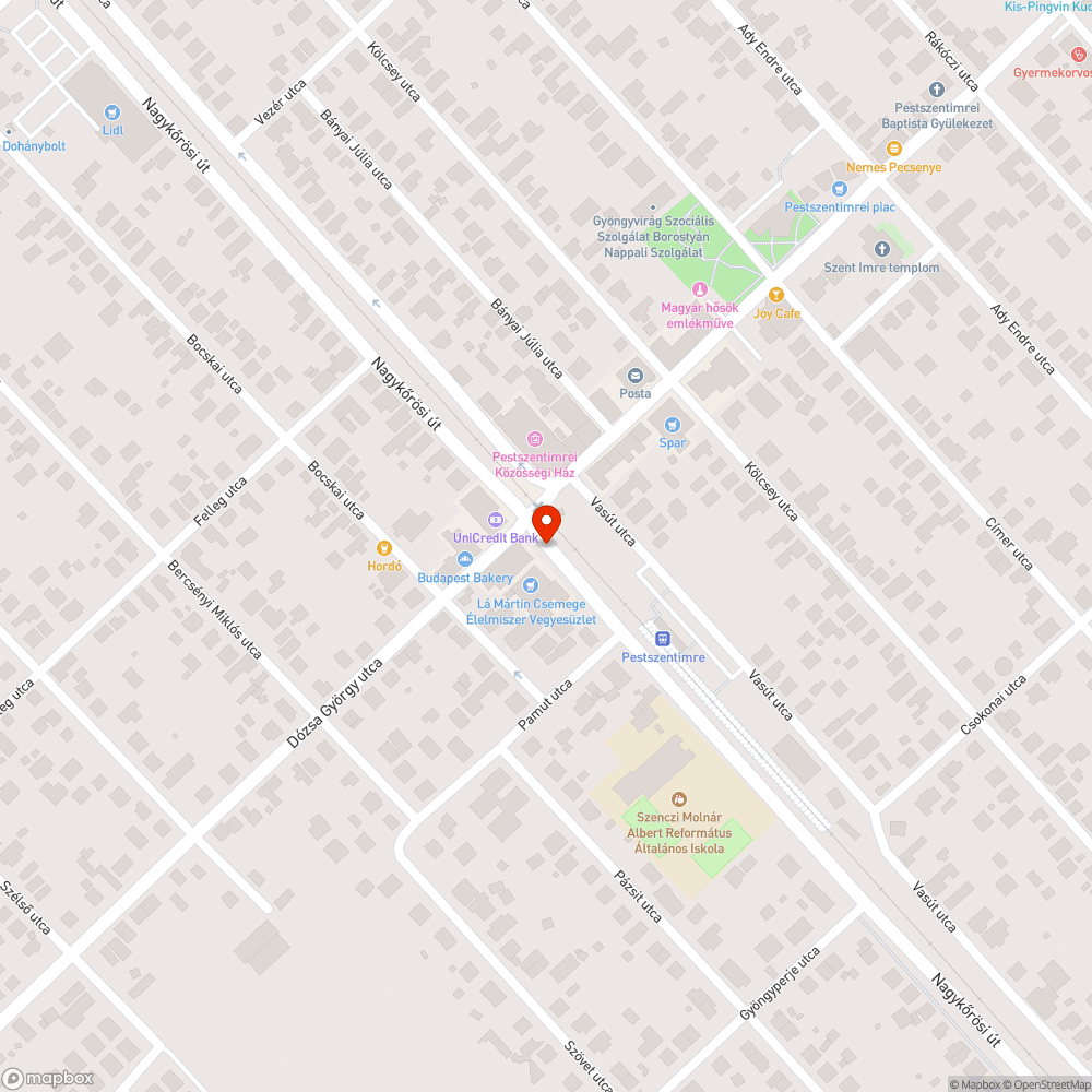 Eldugult vízelnyelő bejelentés helye