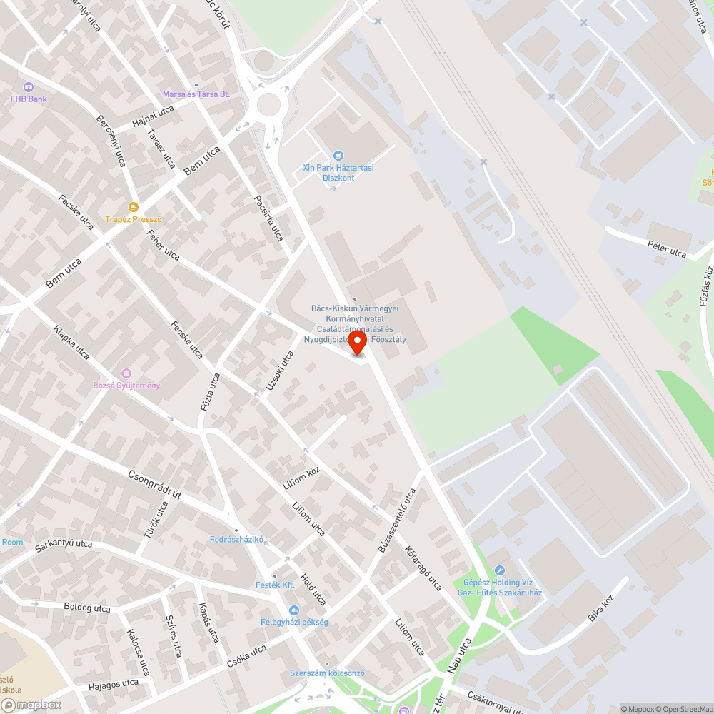 Közveszélyes lámpaoszlop bejelentés helye