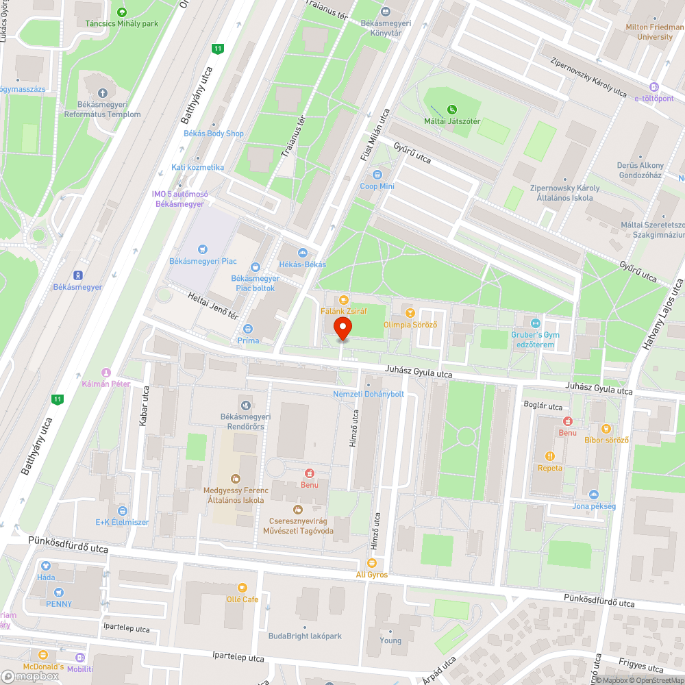 Hiányzó pollerek bejelentés helye