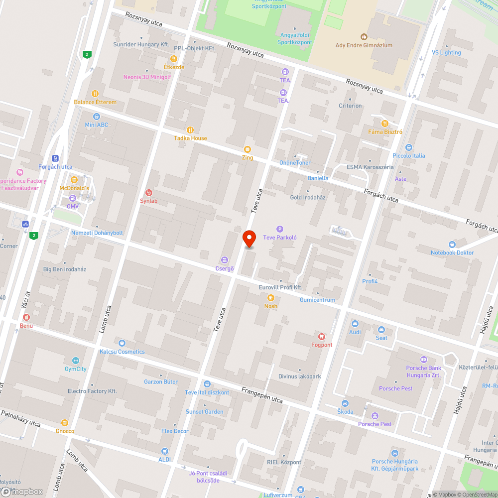 Kiszáradt facsemete bejelentés helye