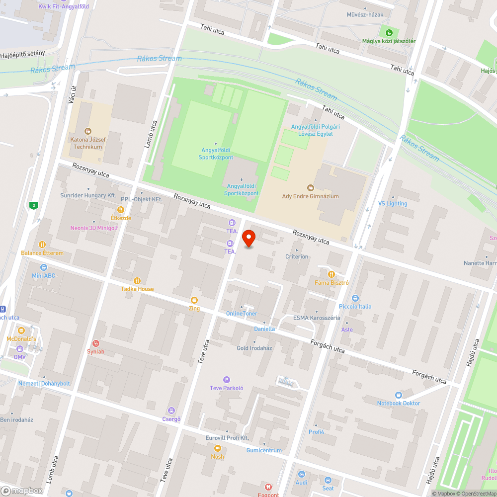 Kiszáradt facsemete bejelentés helye