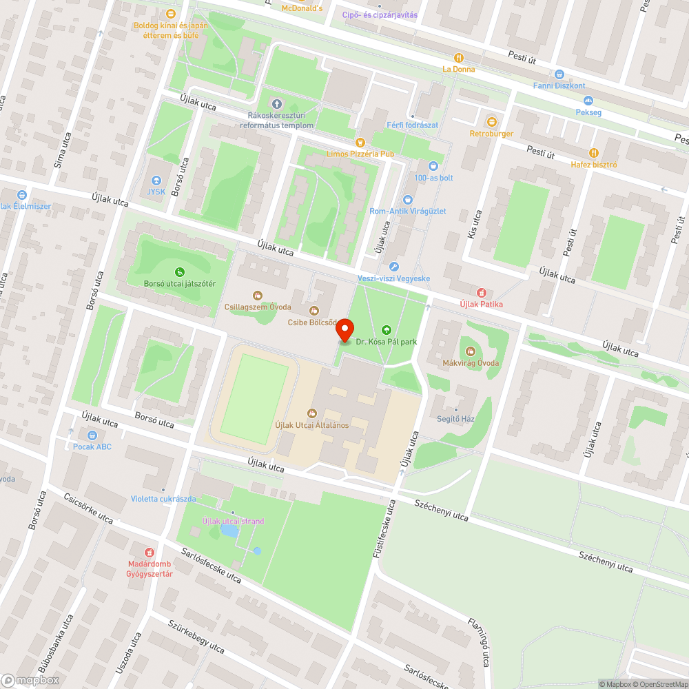 Hiányzó lámpafedél bejelentés helye