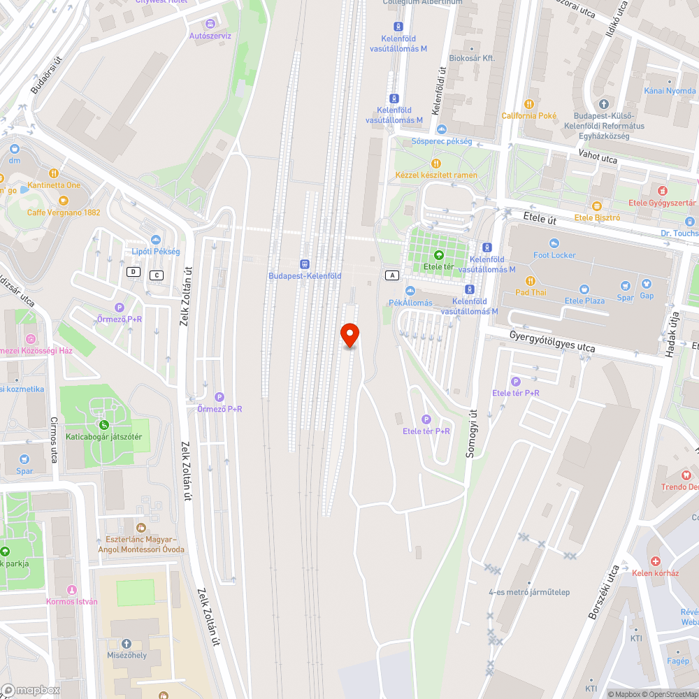 Kelenföld vasútállomás, utastájékoztató nem működik bejelentés helye