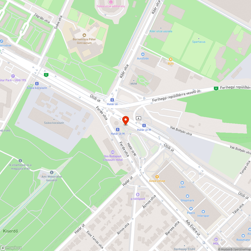 Lépcső feletti graffiti bejelentés helye