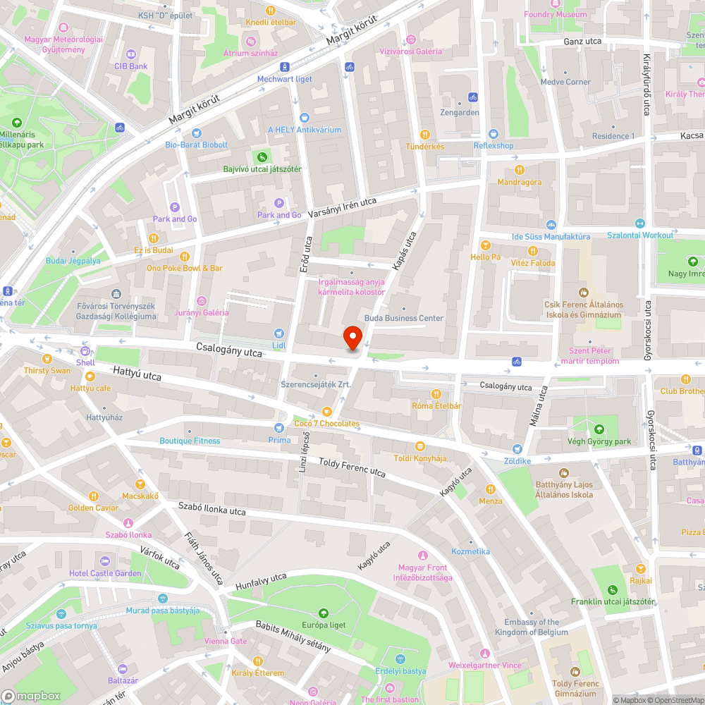 Elhagyott kerékpár bejelentés helye