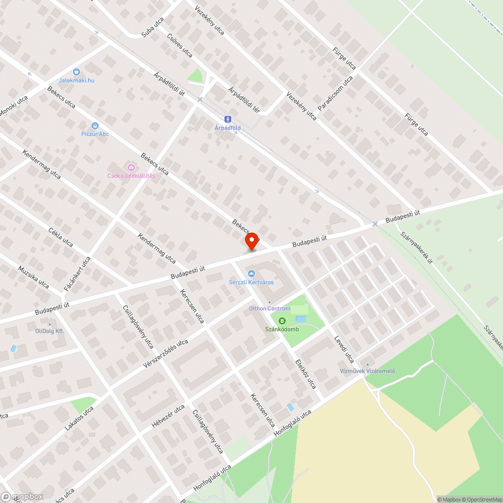 Hiányzó járda bejelentés helye