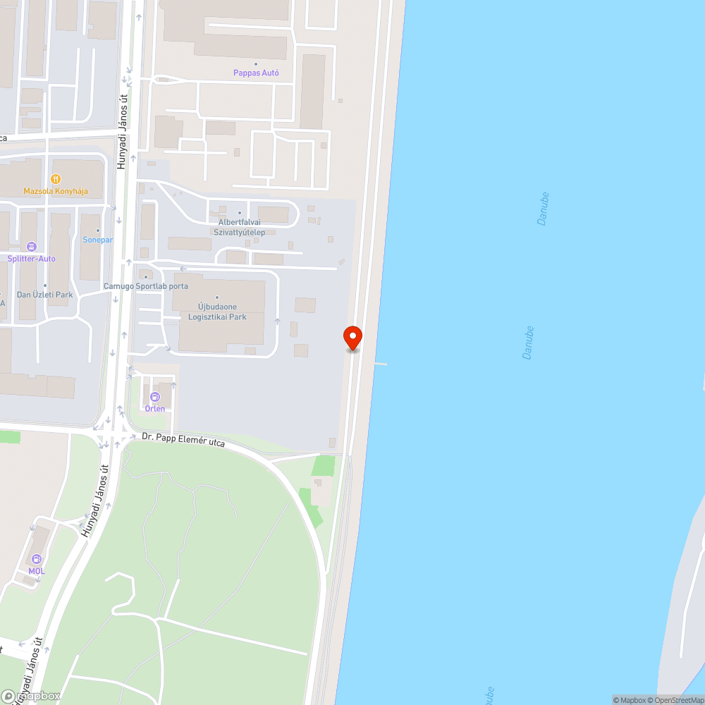 Árvízvédelmi gátkorona Árasztó úthiba, repedés és növényzet bejelentés helye