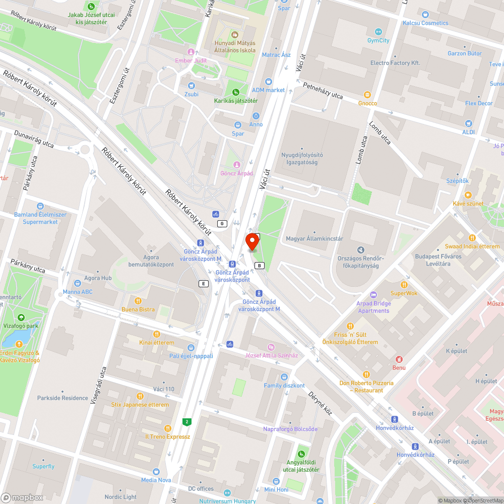 Betört leszállásjelző bejelentés helye