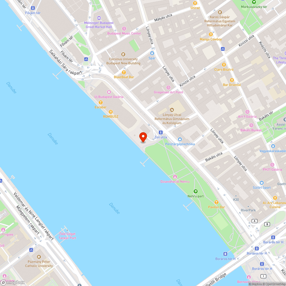 Kidőlt oszlop a Bálnánál bejelentés helye