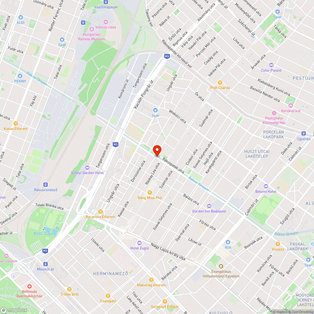 Kiszáradt fa a patak partján bejelentés helye