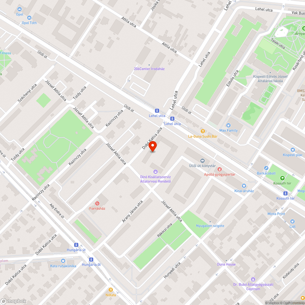 Szétesésben lévő telekom szekrény bejelentés helye