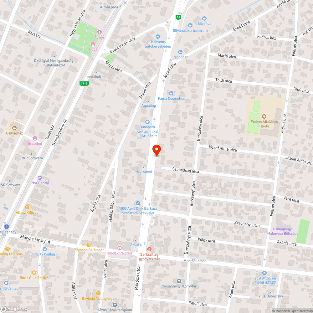 Kátyú és megsüllyedt fedlap bejelentés helye