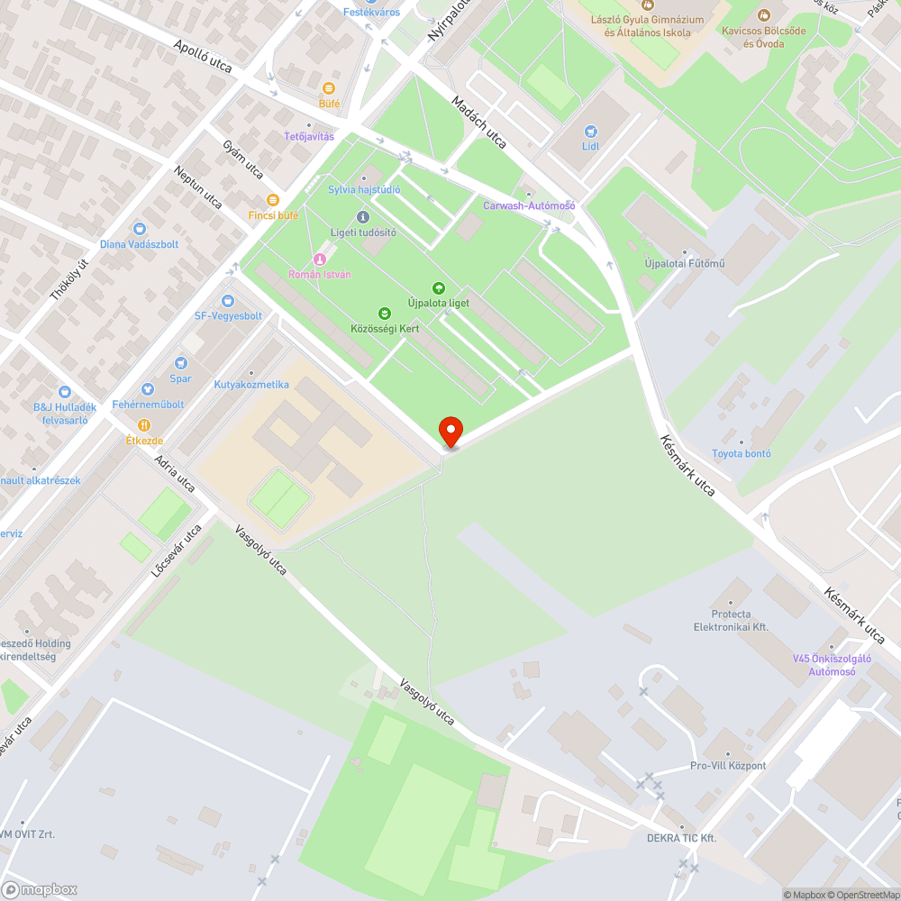 Zöldterületen parkolás bejelentés helye