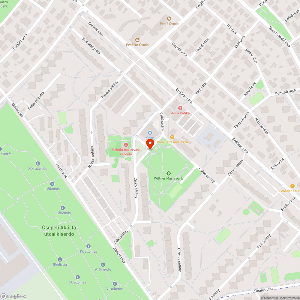 Eltávolított táblák bejelentés helye