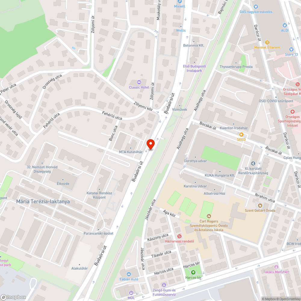 Megrongált lámpa bejelentés helye