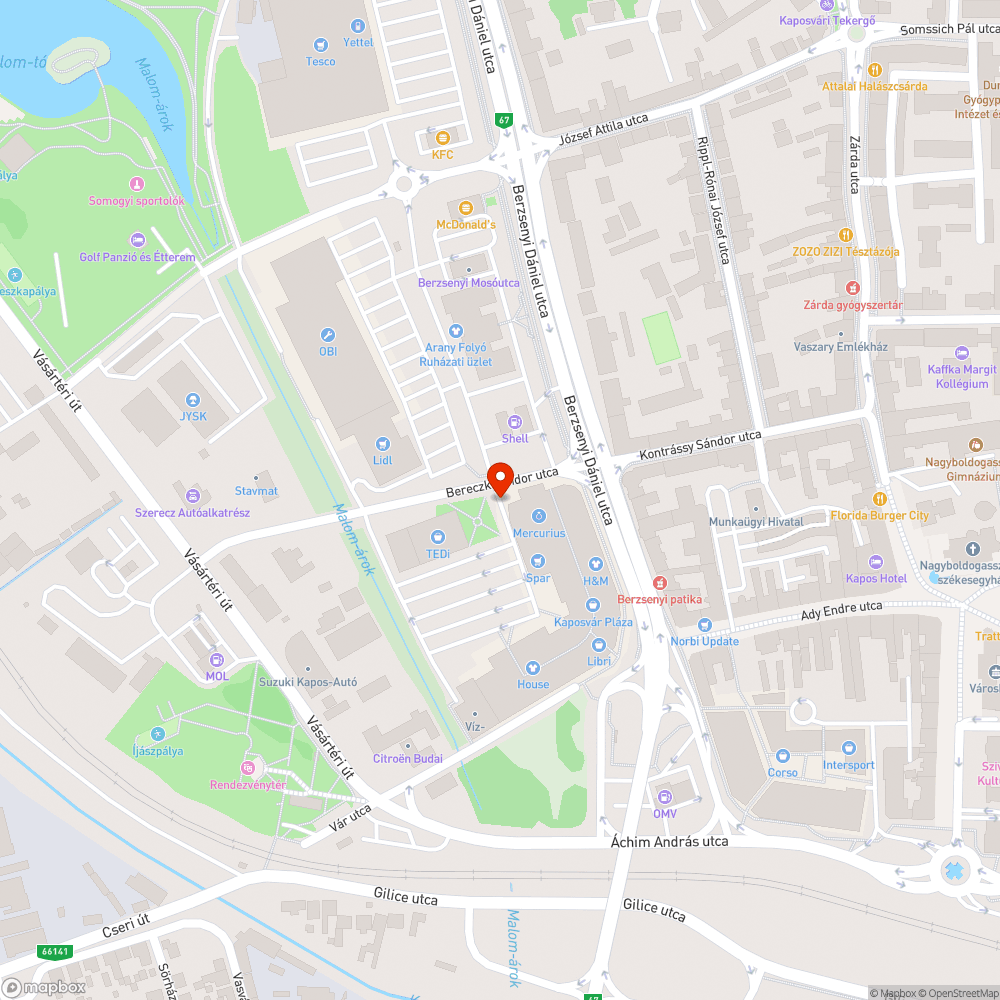 Kidőlt oszlop bejelentés helye