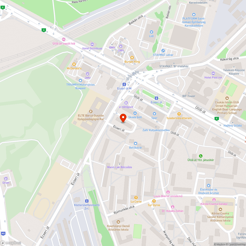 Szemetes nincs ürítve. Ecseri út 4/2 bejelentés helye