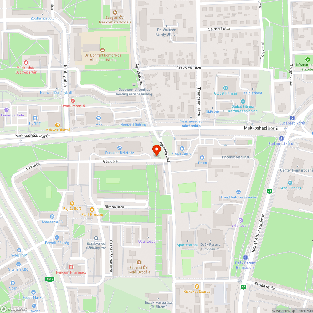 Kidöntött tábla - Gáz utca és Agyagos utca sarka bejelentés helye