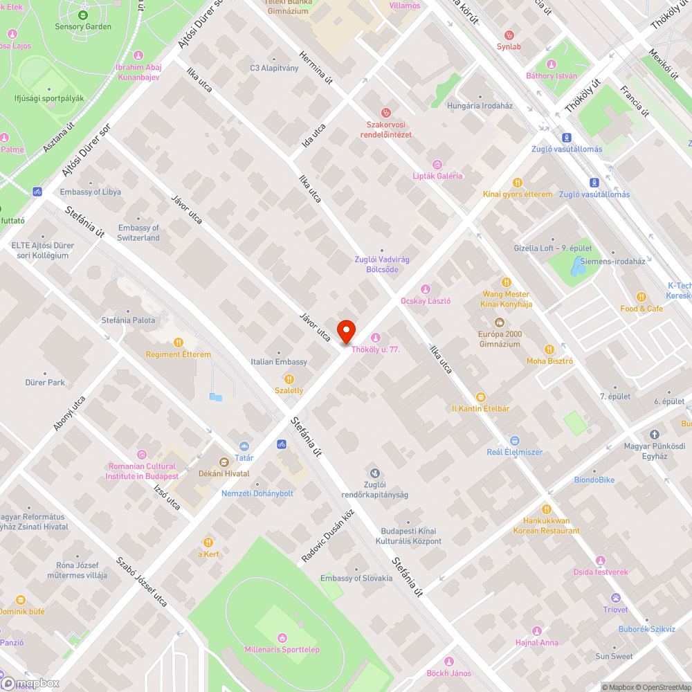 Kerékpárútra lógó ágak bejelentés helye