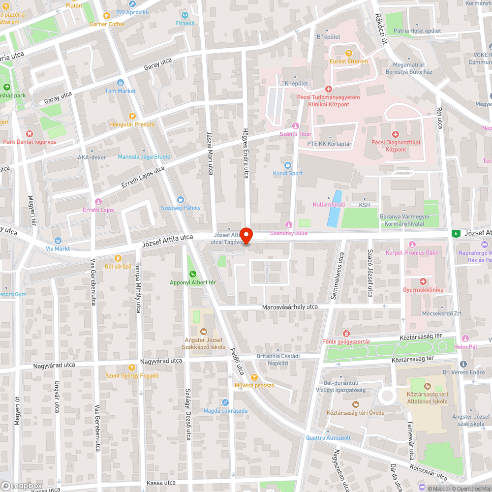 Pattogó autók, teherautók bejelentés helye