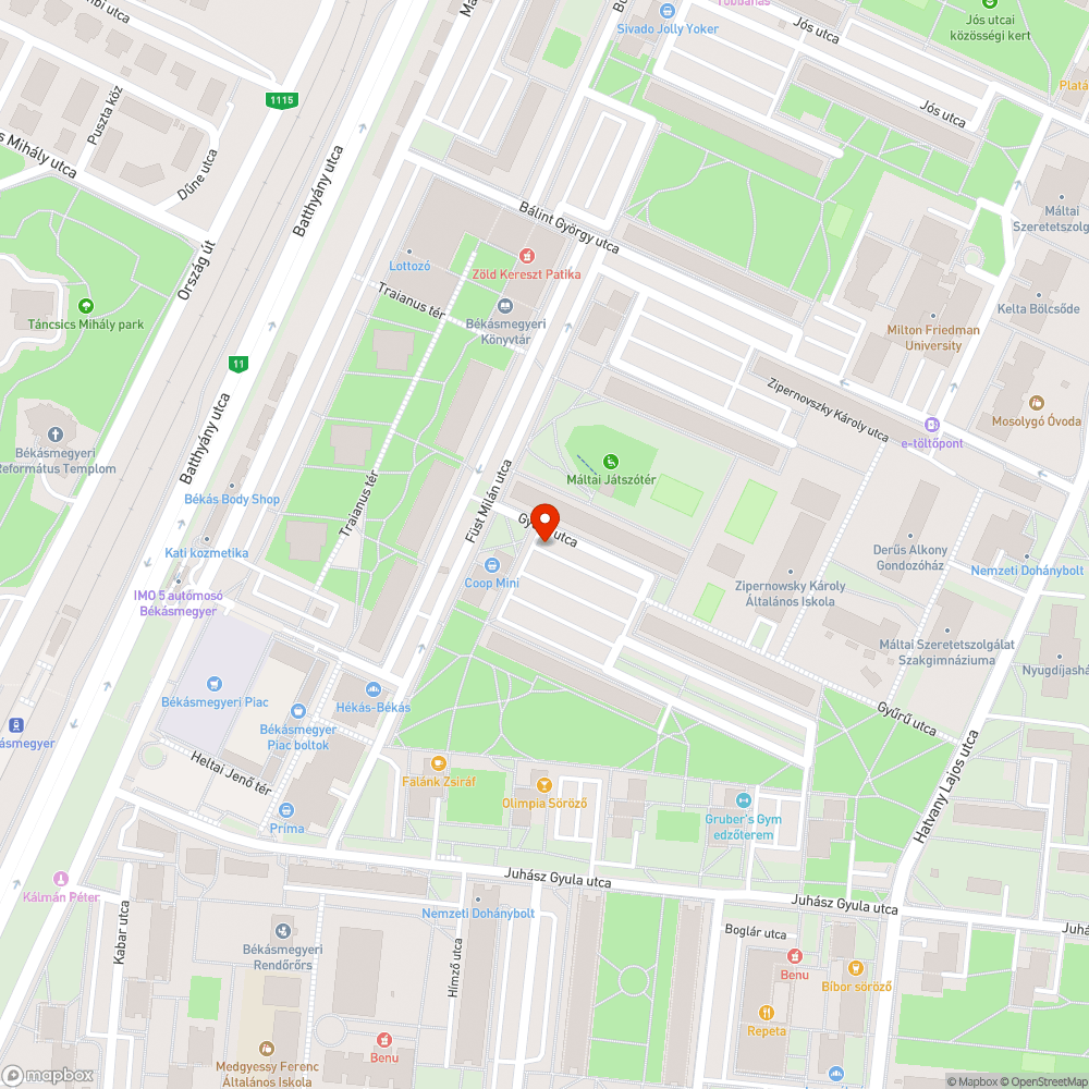 Szétmálló vízlefolyó, megsüllyedt útburkolat bejelentés helye