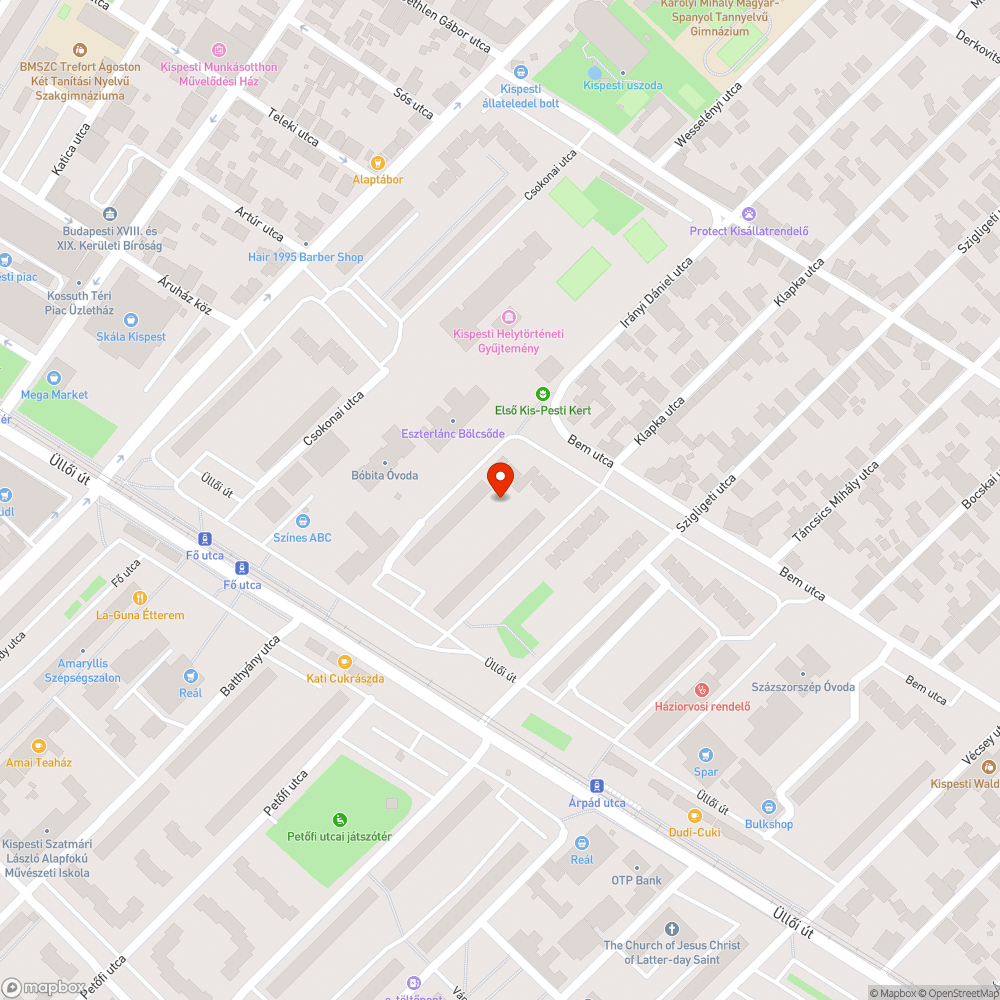 Hiányzó homok bejelentés helye