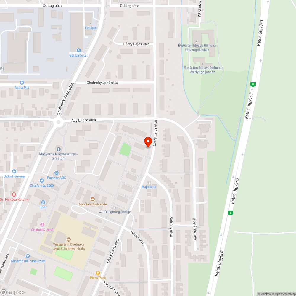 Kiégett a lámpa a Lóczy Lajos u. 10. számú társasház előtt bejelentés helye