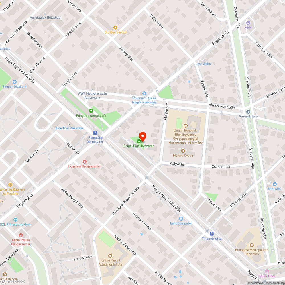 Eldugult ivókút vízelvezető bejelentés helye