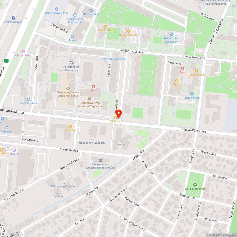 Leparkolt járda bejelentés helye