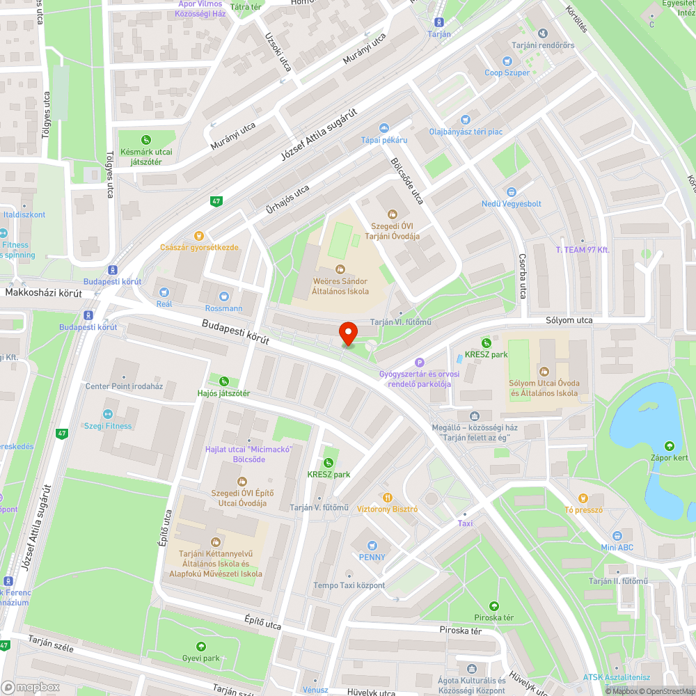 Nem világít kb 40 lámpa - Budapesti krt. bejelentés helye