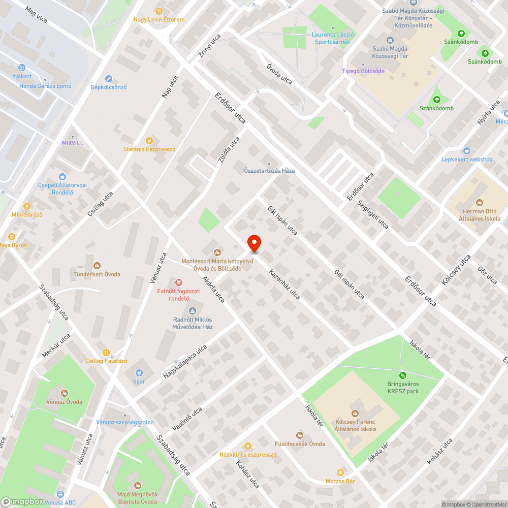 Megsüllyedt víznyelő 2. bejelentés helye