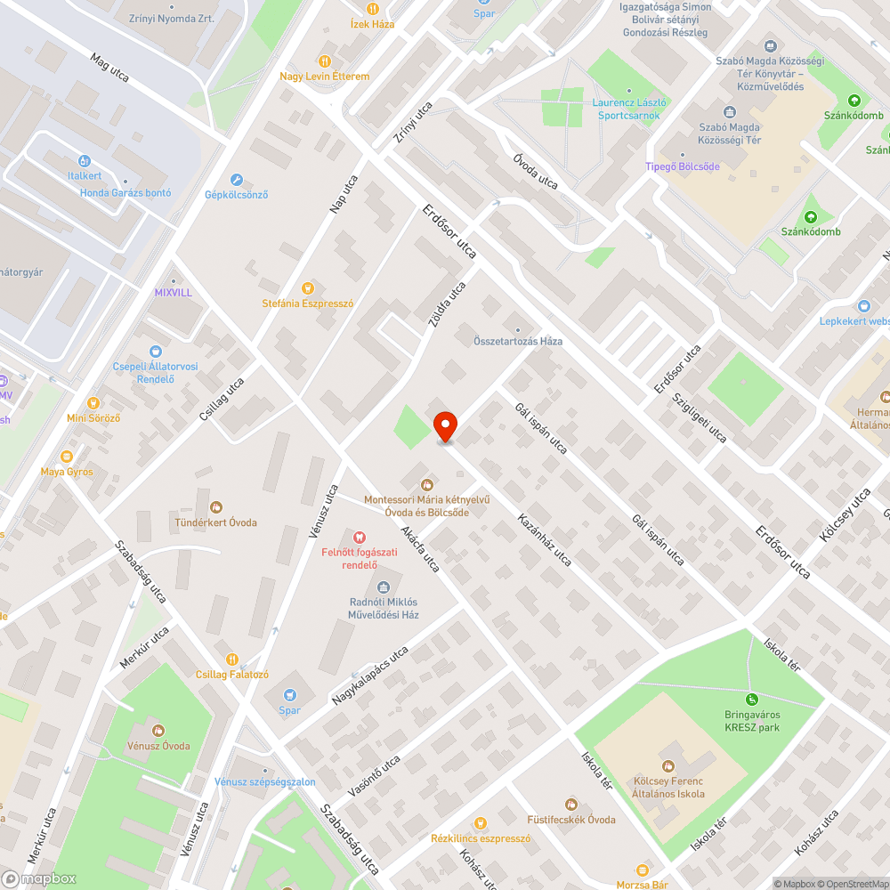 Fedél süllyed bejelentés helye