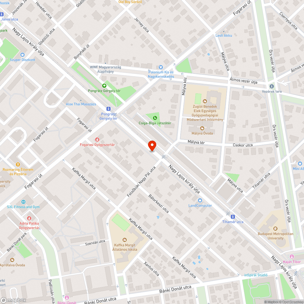 Halott fa bejelentés helye