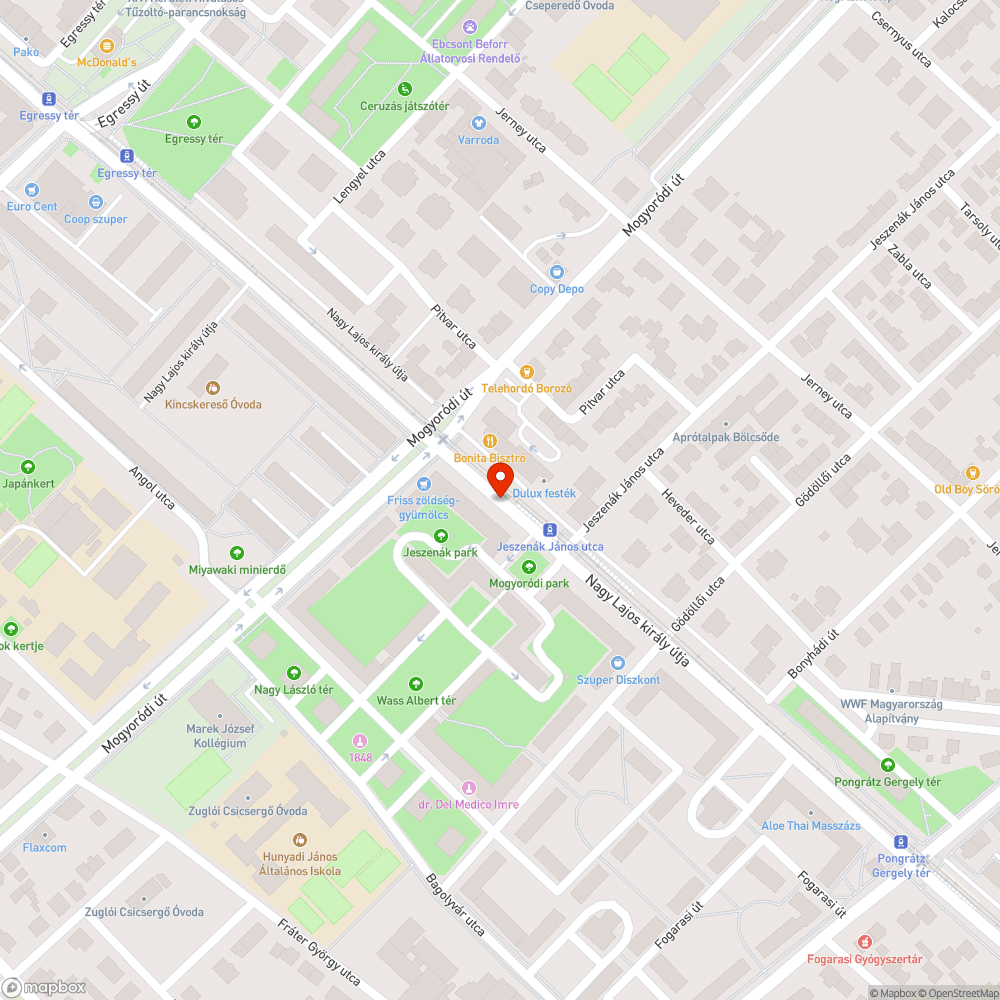 Halott fa bejelentés helye