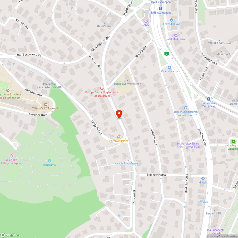 Megrongált állomás bejelentés helye