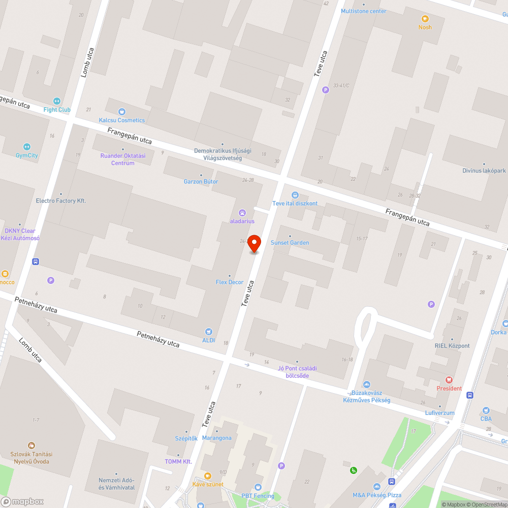 Halott fa bejelentés helye