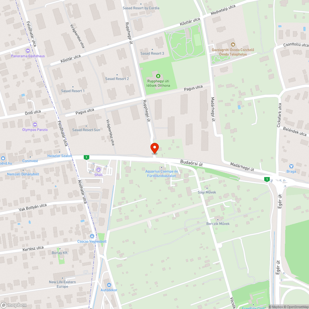 Kátyú egy szűk torkollatban bejelentés helye