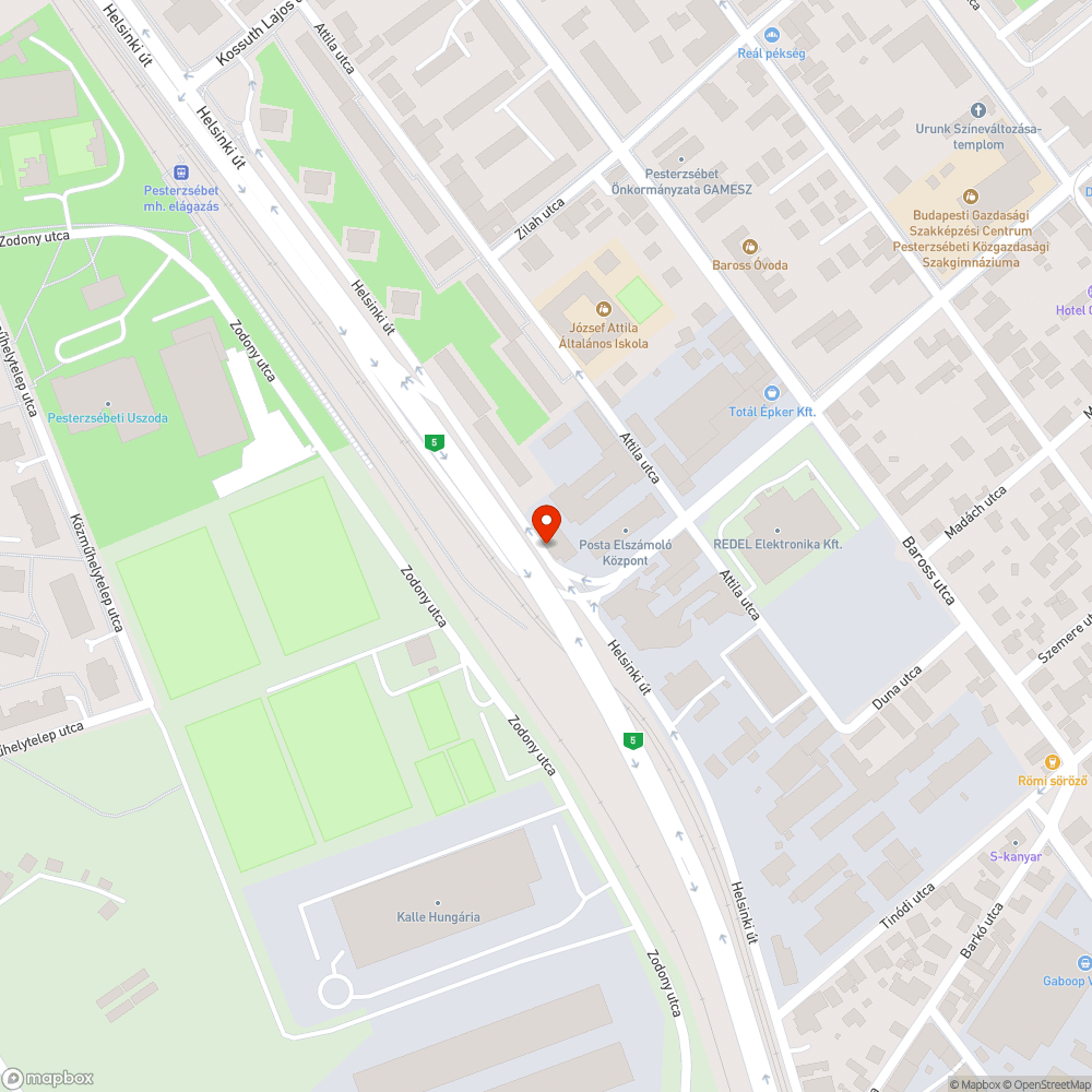 Szemét a felüljáró mellett bejelentés helye