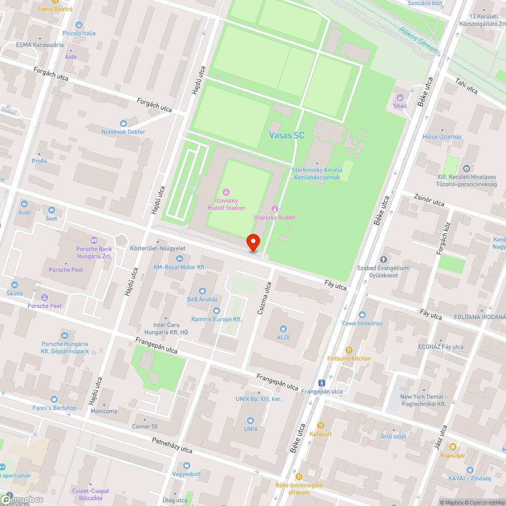 Halott fák bejelentés helye