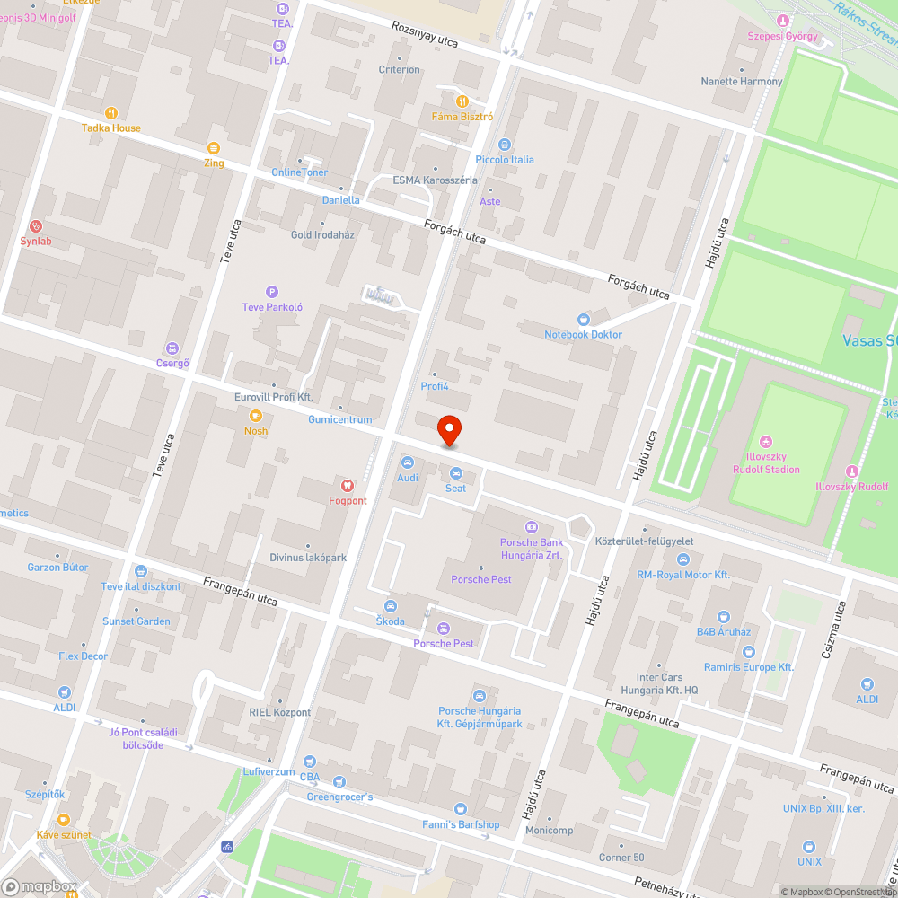 Halott fa bejelentés helye