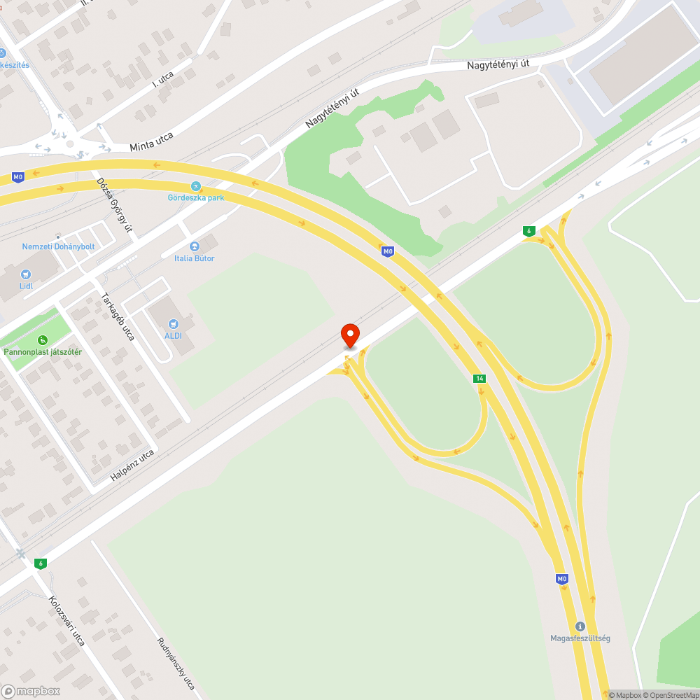 Sötét lámpa bejelentés helye