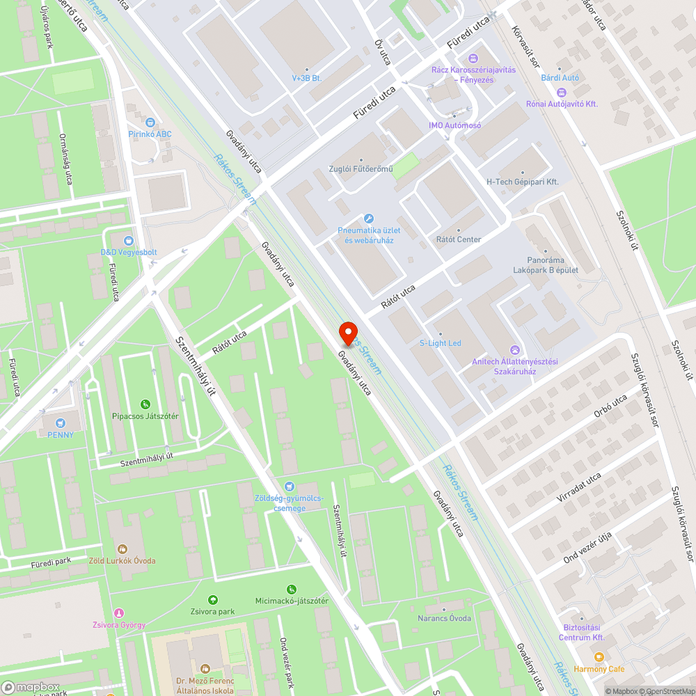 Elrohadt roncs bejelentés helye