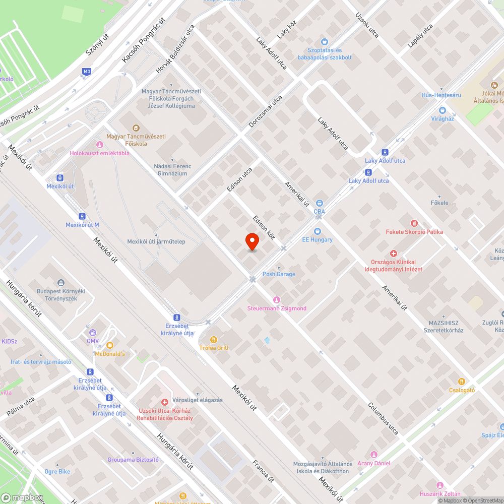 Beláthatatlan zebrák bejelentés helye