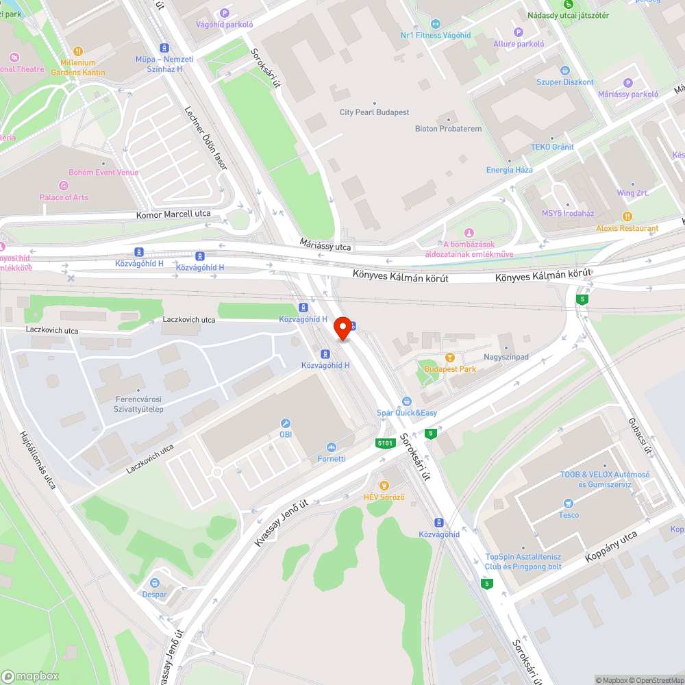 Hiányzó fényterelő bejelentés helye