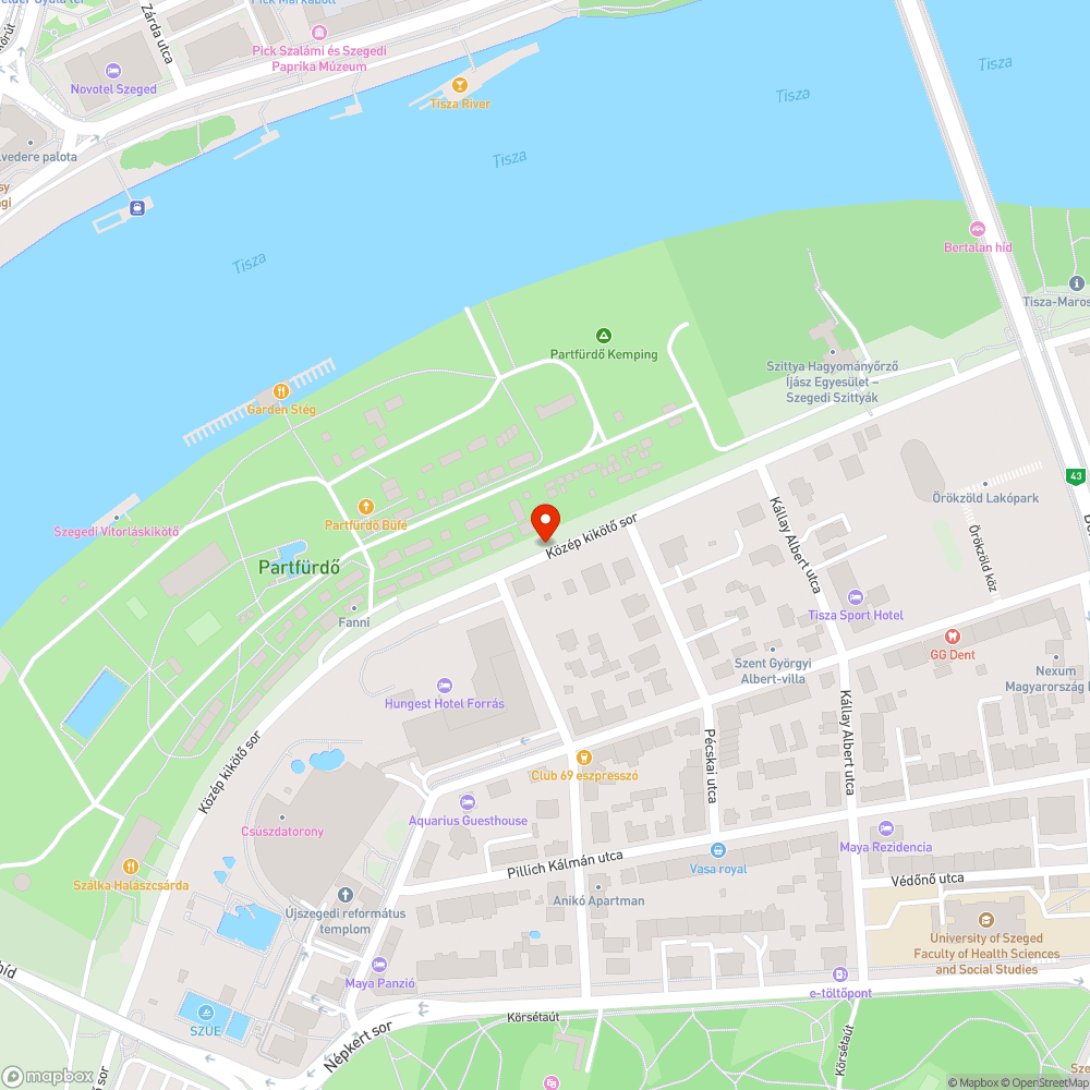 Bekötetlen oszlopföldelés - Közép kikötő sor 14. Vivien szálló előtt bejelentés helye