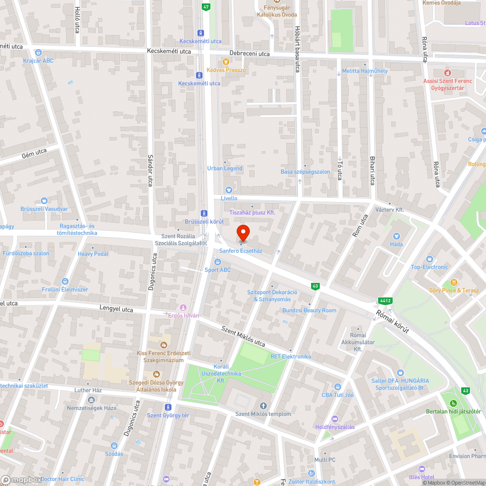 Kikopott fedlap - Római krt. 37. bejelentés helye