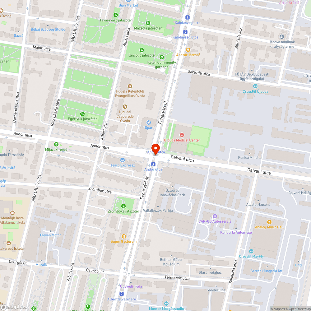 Omló kereszteződés bejelentés helye