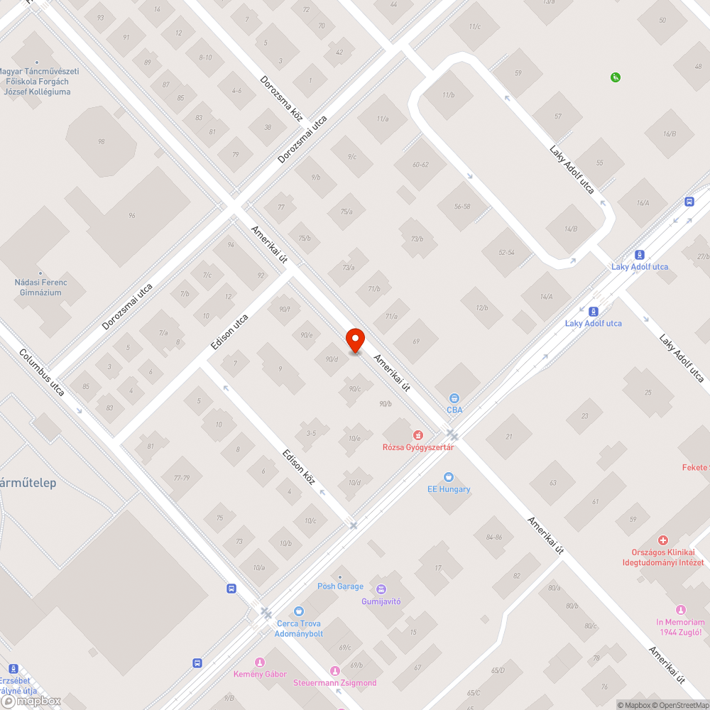 kátyúk bejelentés helye